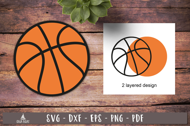 Basketball Layered SVG Ball Design