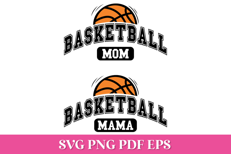 Basketball Mom Arched SVG Quote | Basketball Mama SVG