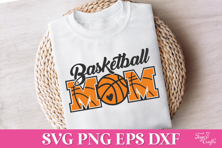 Basketball Mom SVG Quote with Basketball