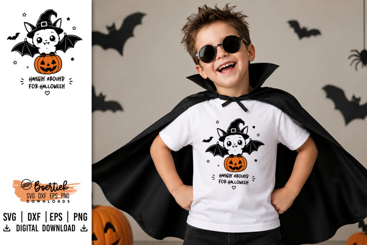 Halloween Bat SVG Spooky & Cute Halloween file example image 1