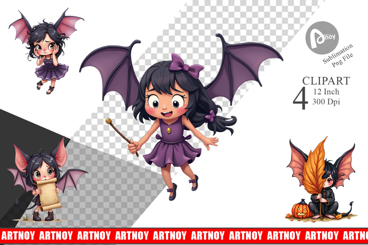 Bat Fairy Mishaps Clipart