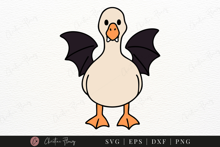 Vampire Goose SVG | Halloween Spooky Goose PNG