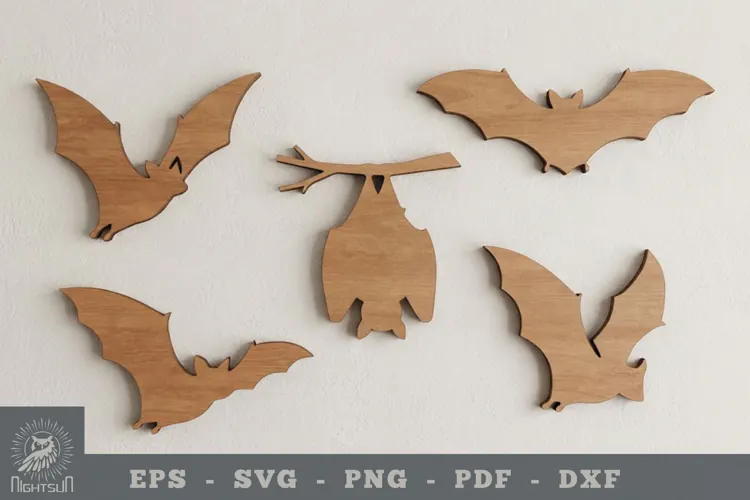 Bat Lasercut Wall Decor