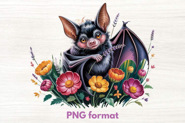 Cute Bat Clipart Image 24