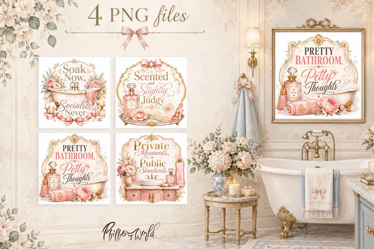 Coquette Bathroom Quotes | Romantic Bathroom Quotes