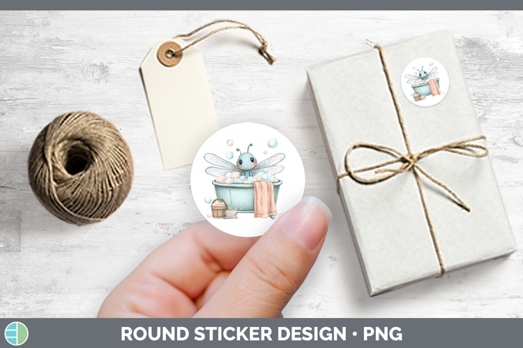 Dragonfly Bathtub Stickers Design