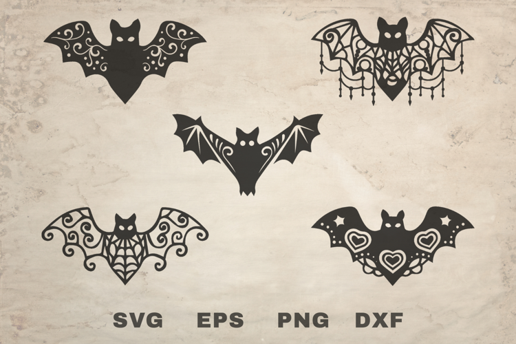 Gothic Bats SVG
