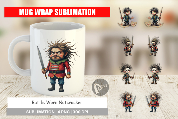 Mug Wrap Battle Worn Nutcracker