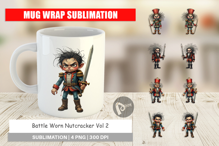 Mug Wrap Battle Worn Nutcracker