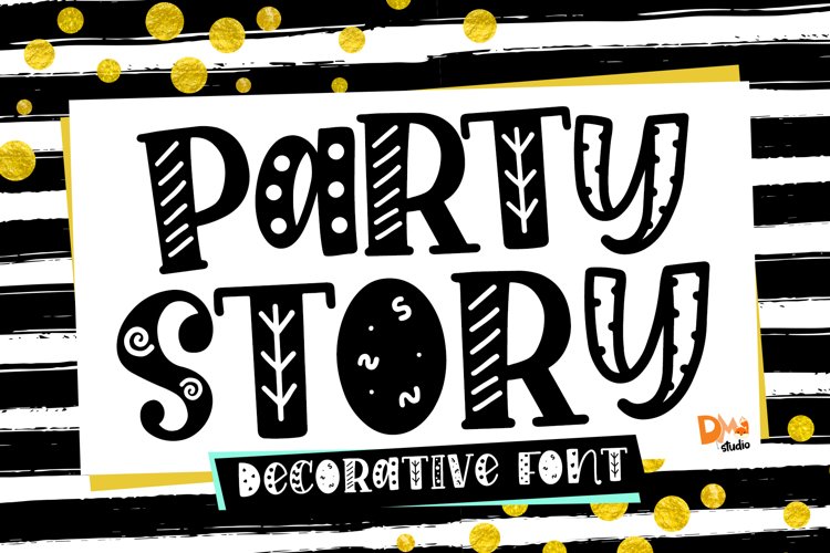 Party Story - Decorative Font example image 1