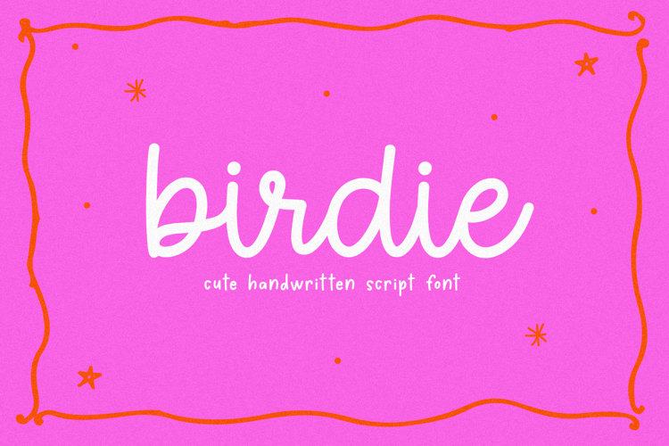 Birdie - Cute Script Font