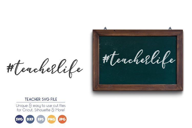 Teacher SVG Cut Files example image 1