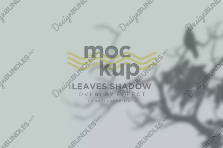 Leaves Shadow Overlay Effect Mockup