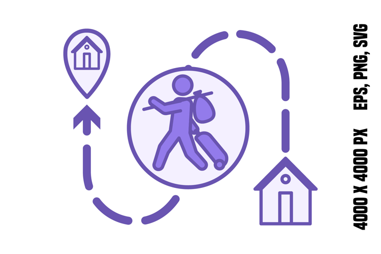 Colored Resettlement Icon