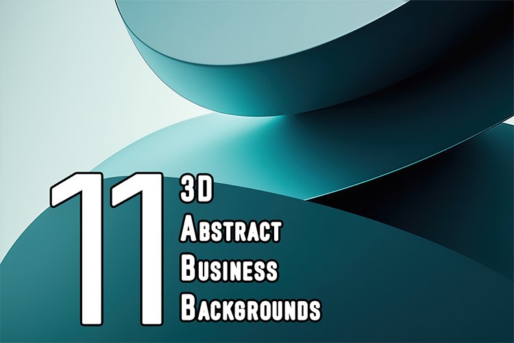 11 3D Abstract Business Backgrounds example image 1