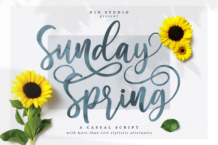 Sunday Spring - Chic Brush Font example image 1