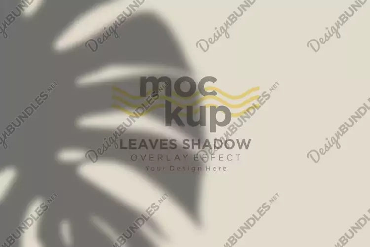 Leaves Shadow Overlay Effect Mockup