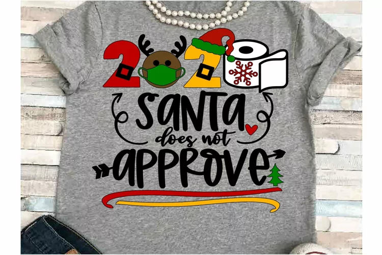 2020 Santa toilet paper svg JPEG Silhouette Cricut Christmas