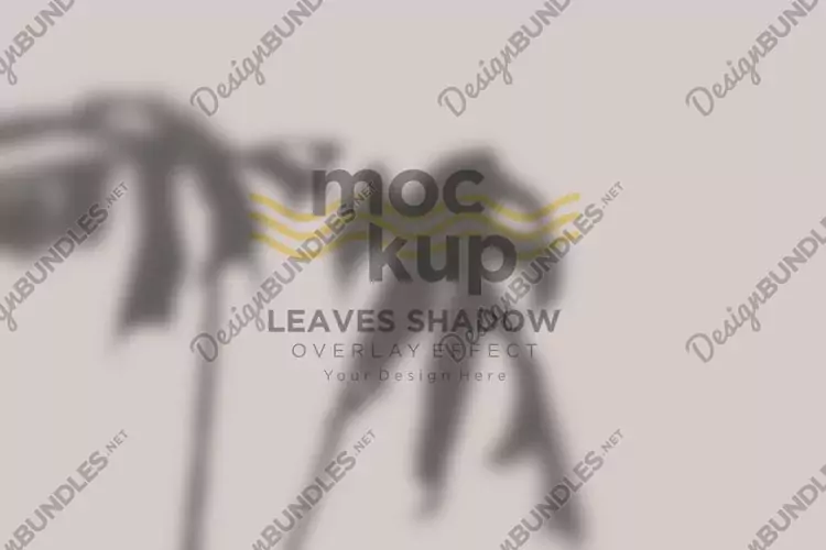 Leaves Shadow Overlay Effect Mockup