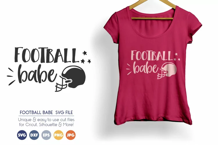 Football Babe SVG Cut Files
