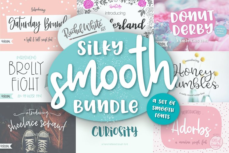 Silky Smooth Font Bundle example image 1