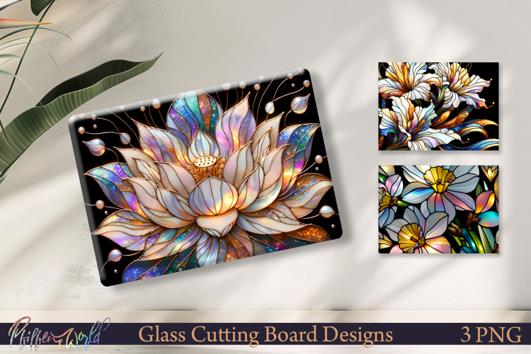Elegant Botanical Kitchen Decor | Cutting Boards | Lotus