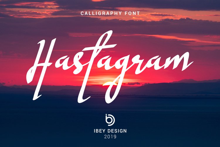 Hastagram - Calligraphy Font example image 1