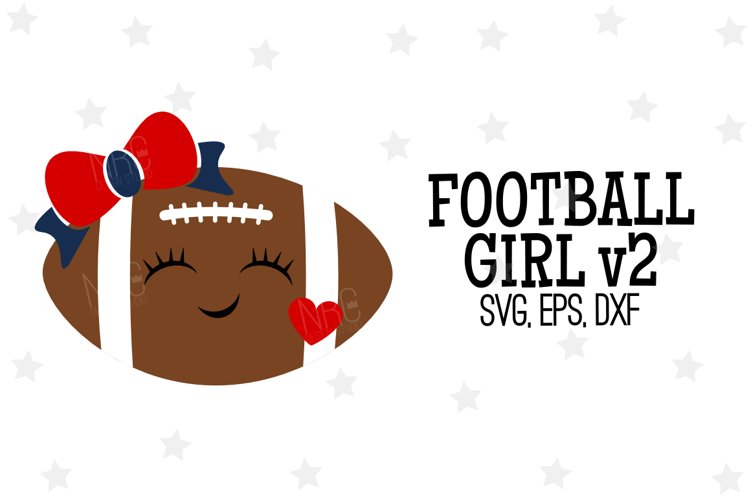 Football Girl SVG File, V2
