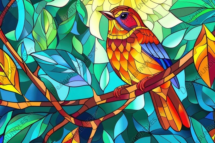 Stained Glass Texture Image 24