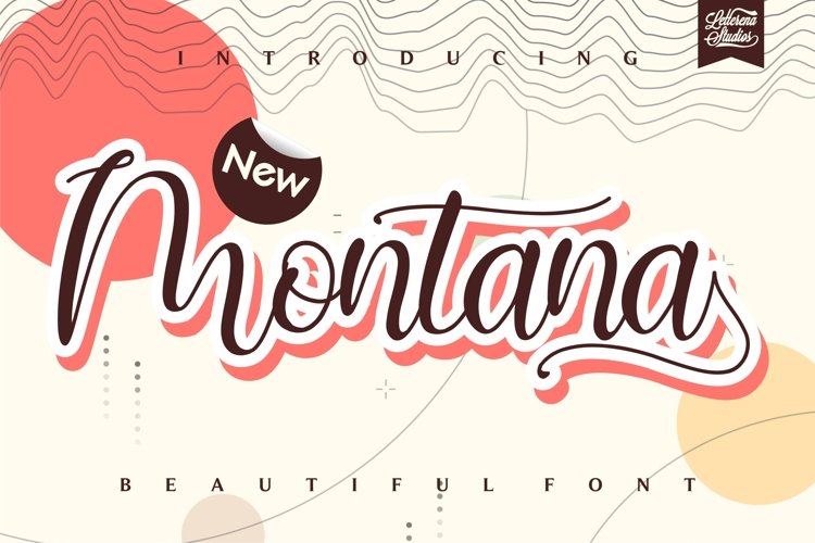 Montana - Beautiful Font example image 1