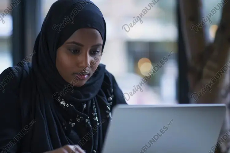 Girl Busy in Work Background Wallpaper