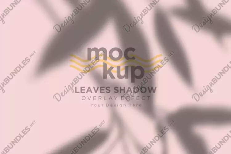 Leaves Shadow Overlay Effect Mockup