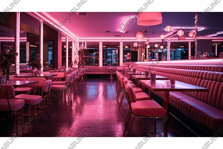 trendy pink neon lights example image 1