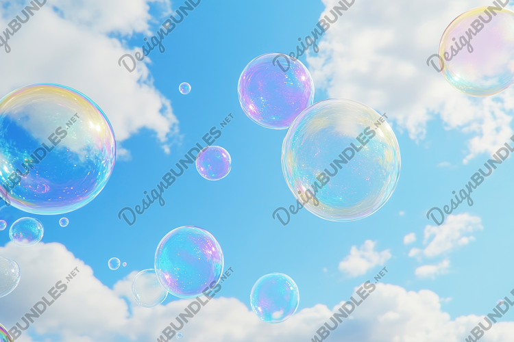 Soap Bubbles Background Wallpaper