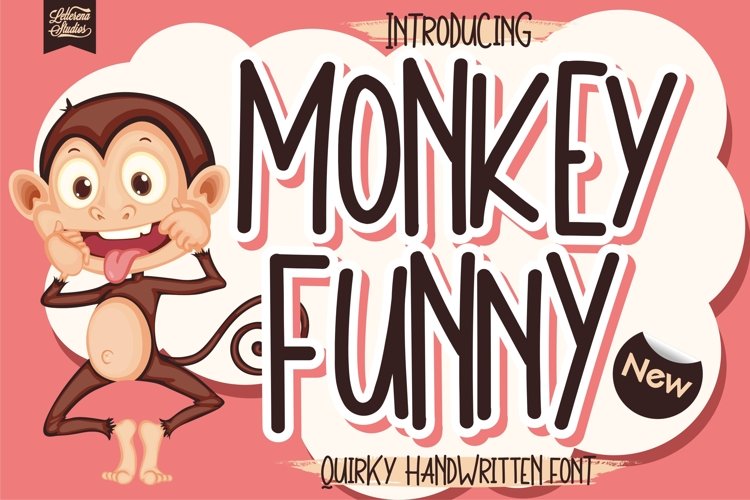 Monkey Funny - Quirky Handwritten Font example image 1