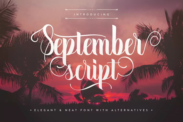 September Script - A Stylish and Neat Font