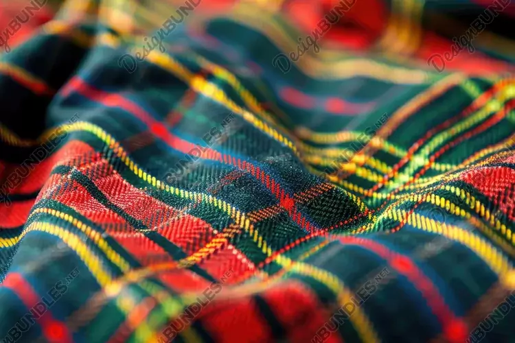 Tartan Fabric Background Wallpaper