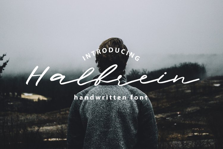 Halbrein || Multilingual Handwritten Script Font example image 1