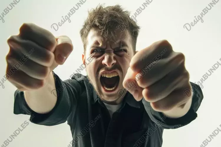 Angry Man Background Wallpaper