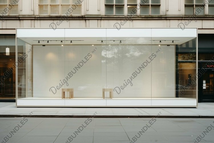Commercial Aluminium Building Fascia Logo Signage Mockup