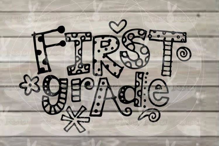 First grade SVG EPS PDF