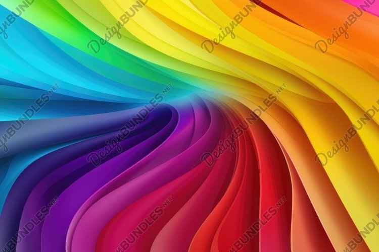 Multi Colour Curve Background Wallpaper example image 1