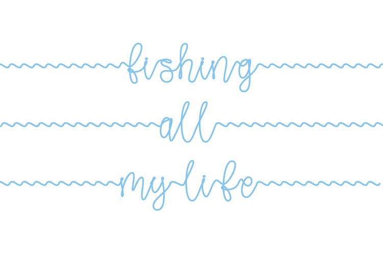 Gone Fishing a fishing line font Free Font Of The Week Font Bundles