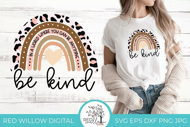 Be Kind | Boho Sublimation Design & SVG Cut File