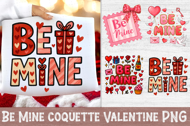 Be Mine coquette Valentine PNG,Valentine Sublimation