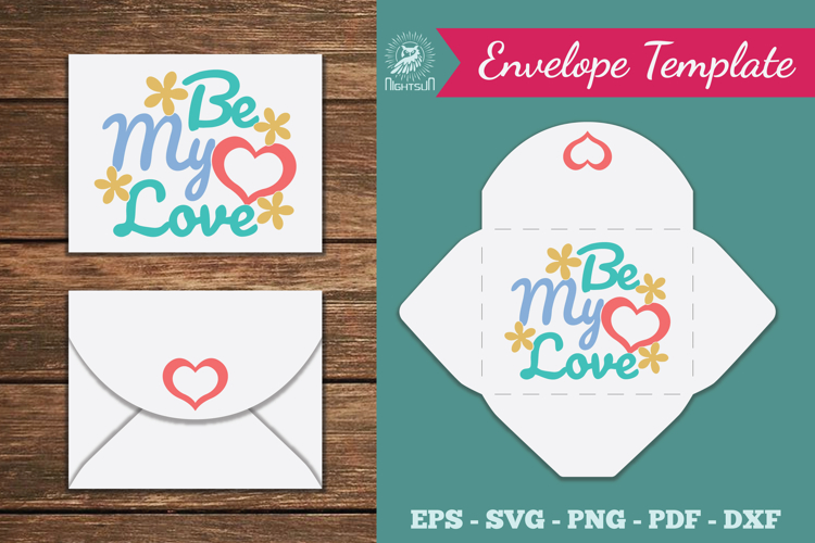 Be My Love Envelope Template