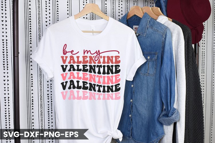 Be my valentine - Valentines Day Retro Design