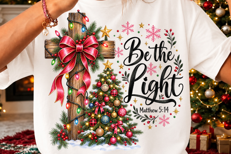 Be the Light Matthew 514 Christmas PNG