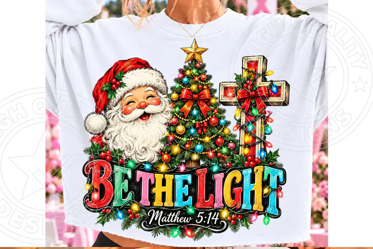 Be the Light Matthew 5:14 Christmas PNG