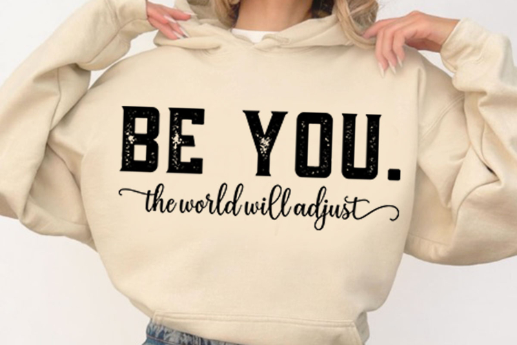 Be You Inspirational Quote Svg Design